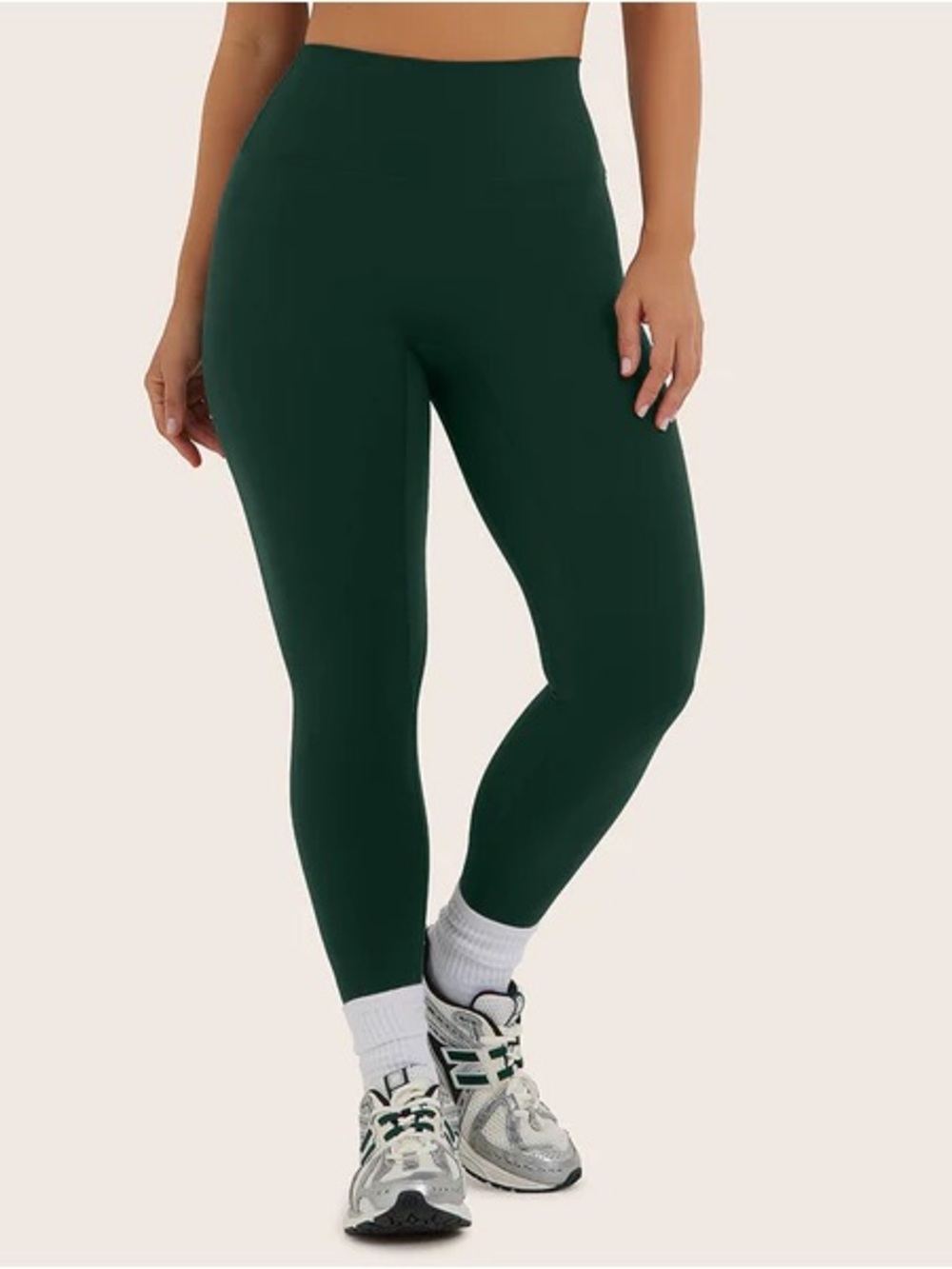 SET Active Green Ribbed Leggings